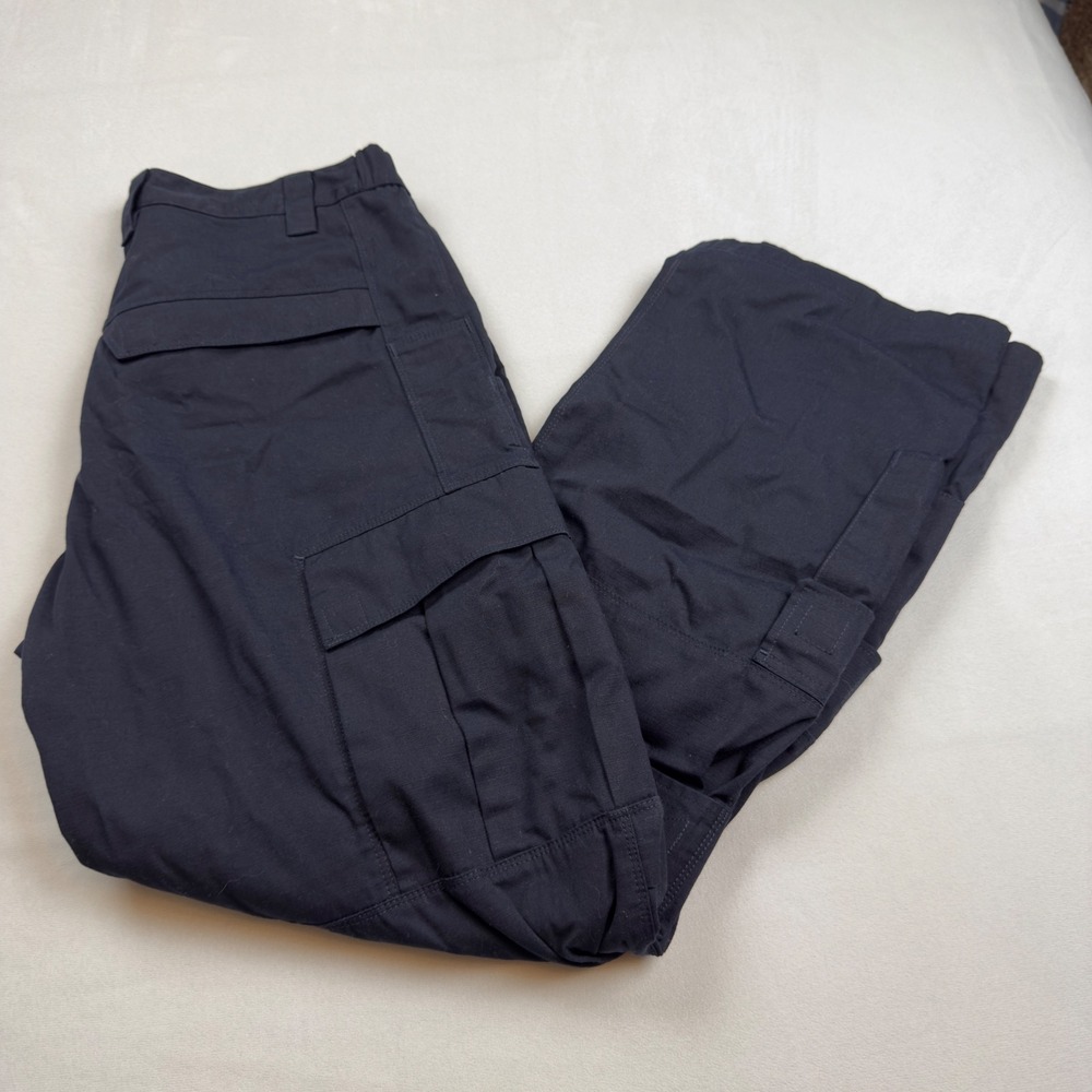 Vertx Mens Recon Flex Tactical Cargo Pants Navy Ripstop F1 VTX1901 34x32 EUC